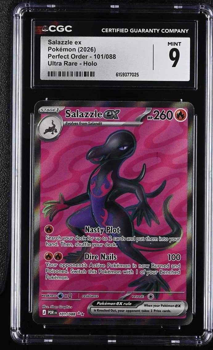 Salazzle ex, Perfect Order, CGC 9