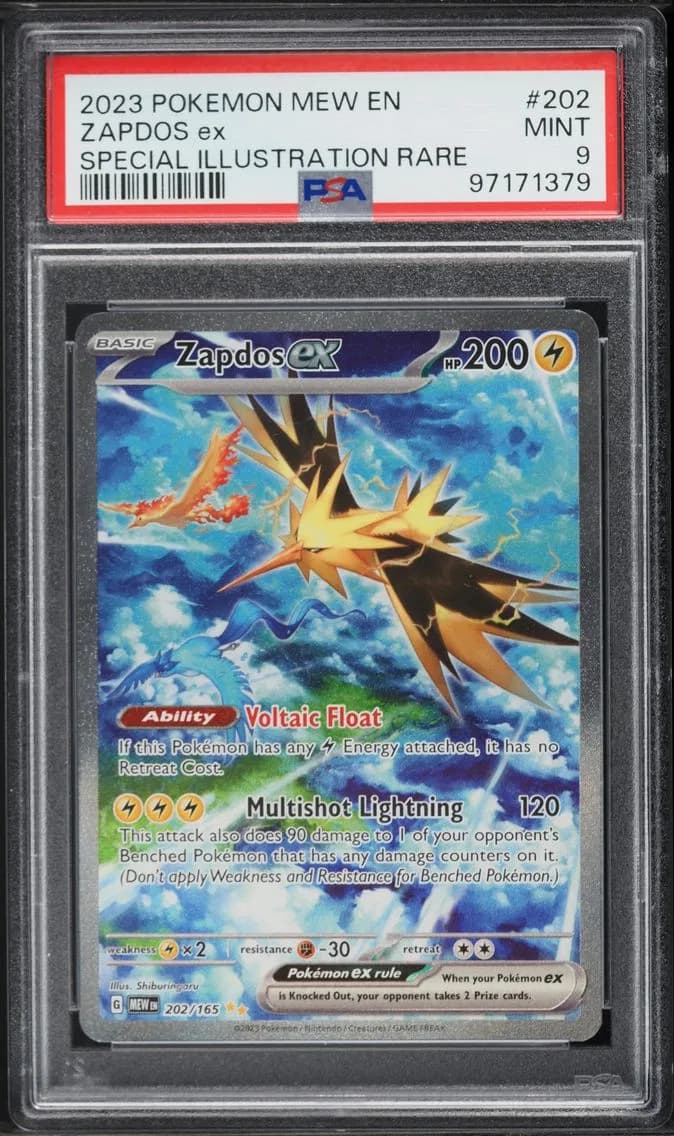 Zapdos EX, 151, PSA 9