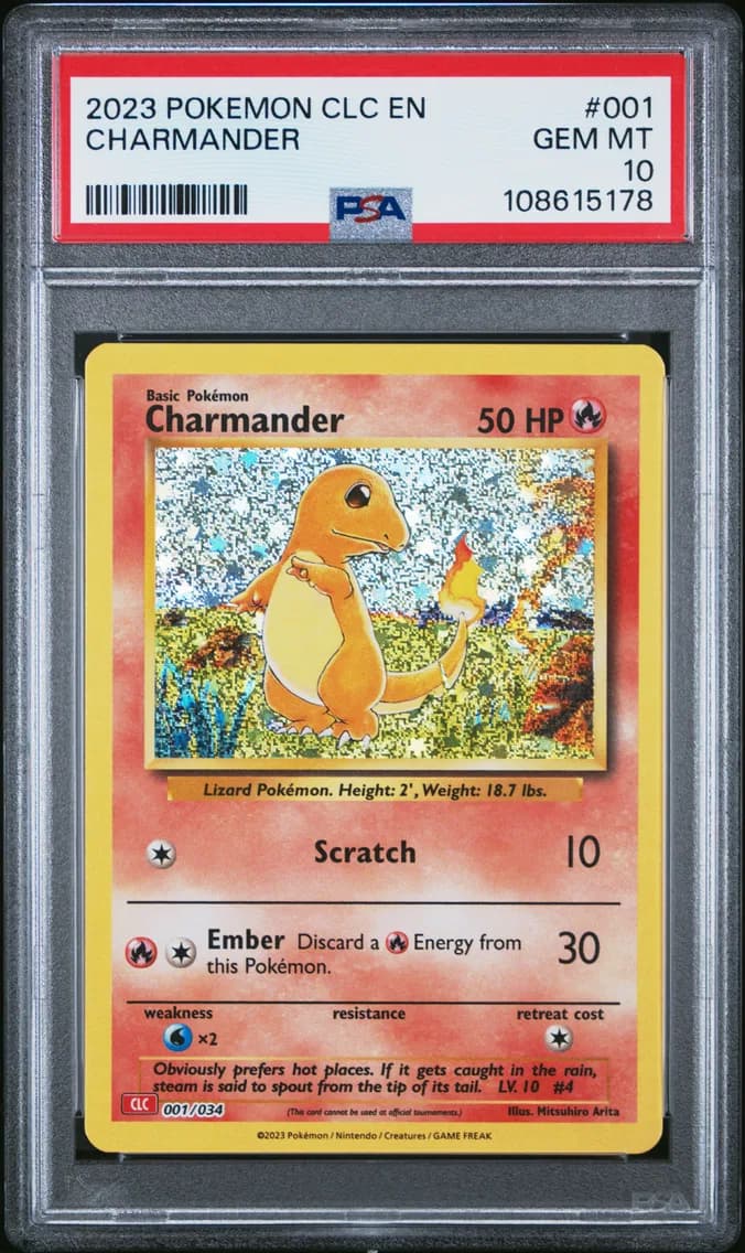 Charmander, Clc-Trading Card Game Classic Charizard & HO-Oh EX Deck, PSA 10