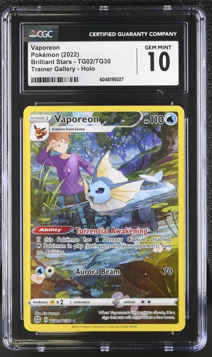 Vaporeon, Brilliant Stars, CGC 10