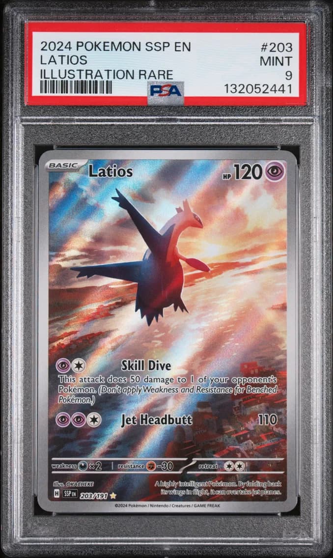 Latios, Surging Sparks, PSA 9
