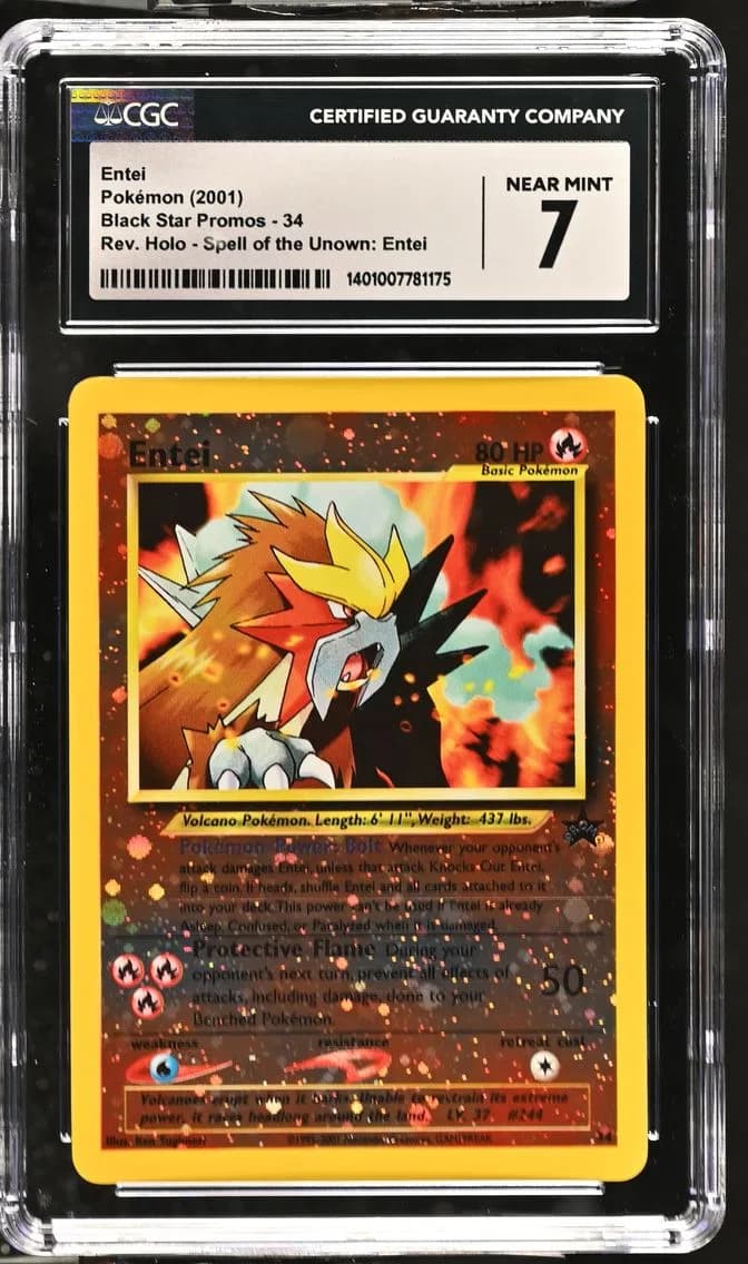 Entei, Black Star Promos - WotC, CGC 7