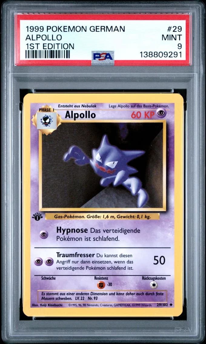 Alpollo 1st Edition, German, PSA 9