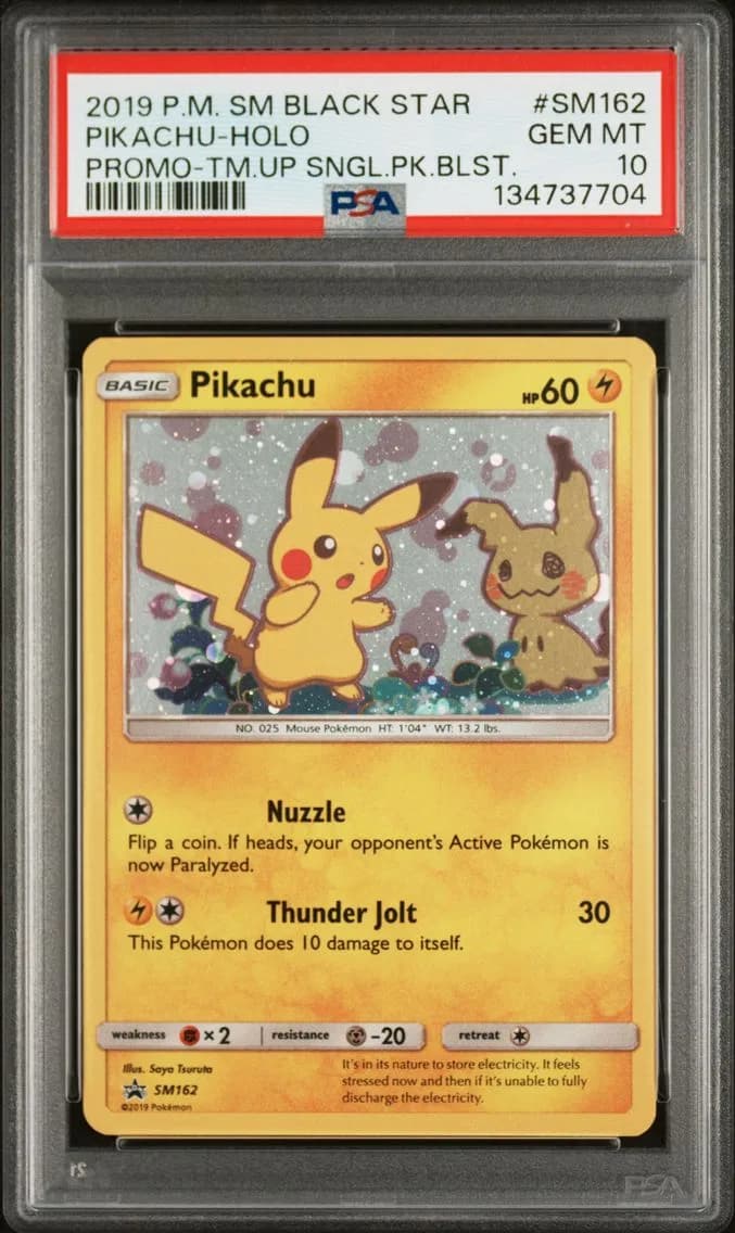 Pikachu-Holo, SM Black Star Promo, PSA 10