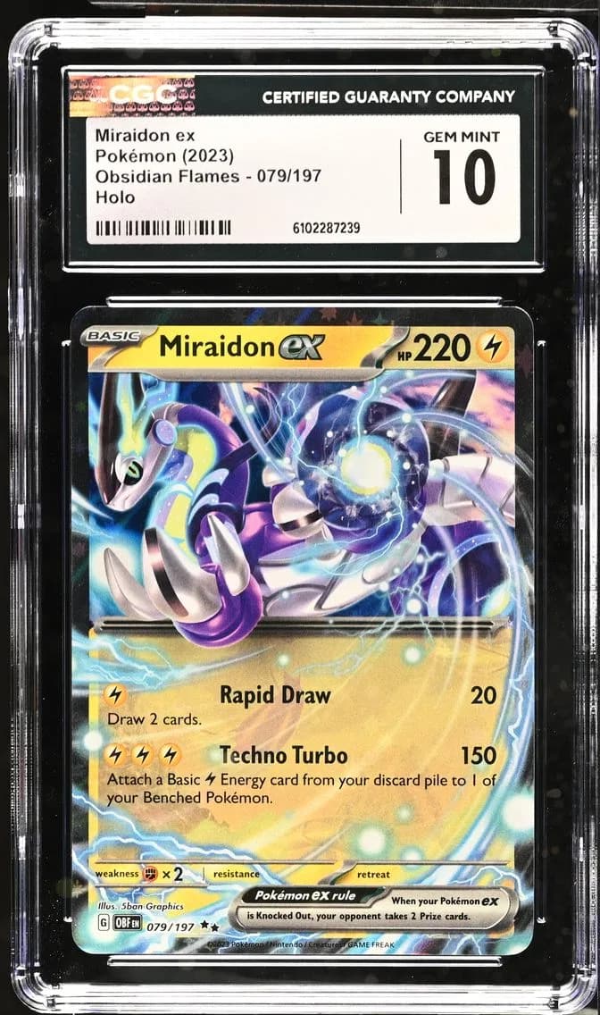 Miraidon ex, Obsidian Flames, CGC 10