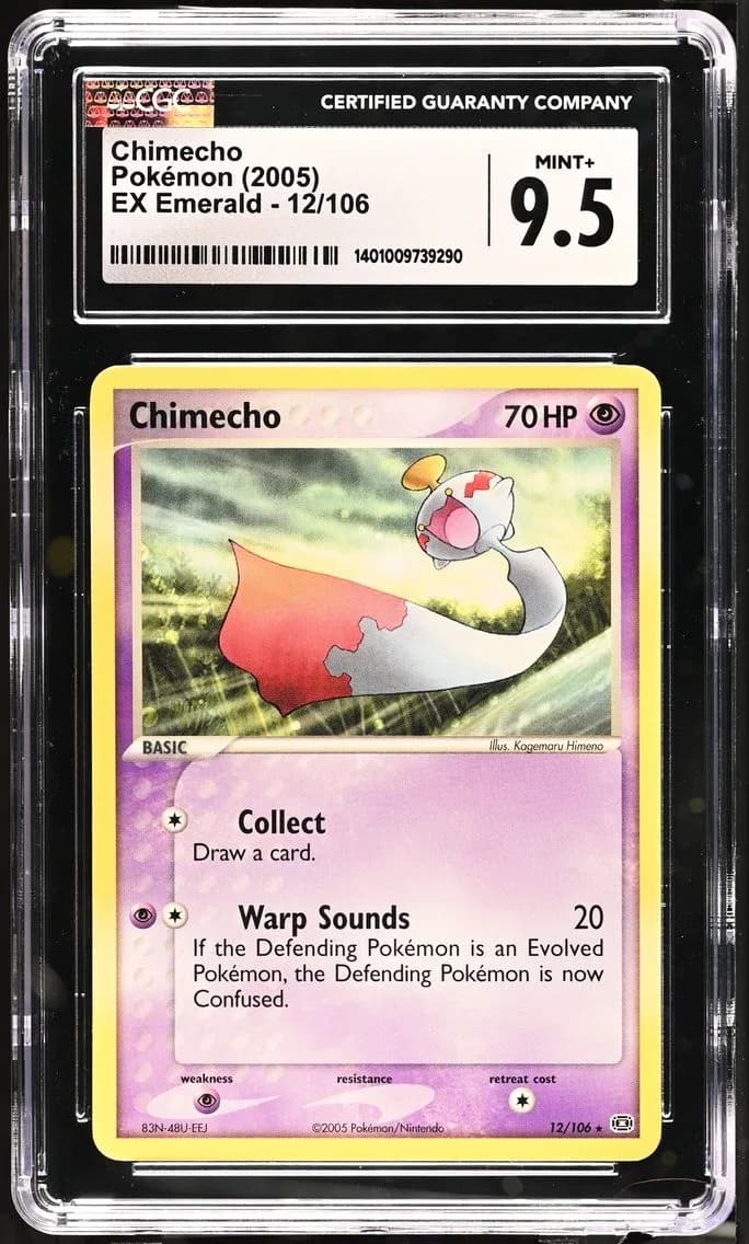 Chimecho, EX Emerald, CGC 9.5