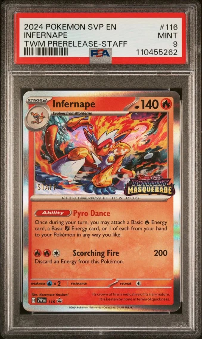 Infernape, SV Black Star Promo, PSA 9