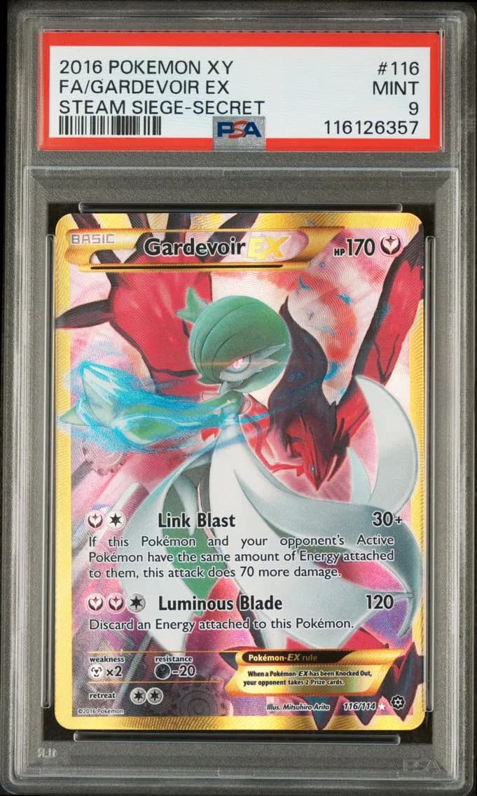 Gardevoir EX, XY Steam Siege, PSA 9