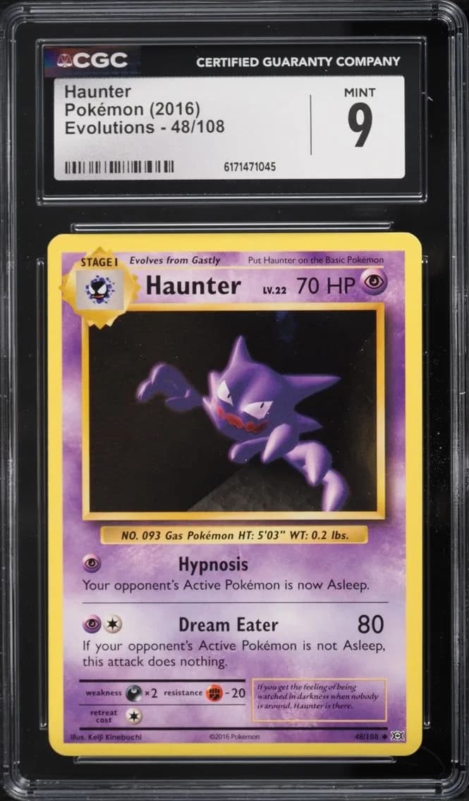 Evolutions Haunter, Evolutions, CGC 9