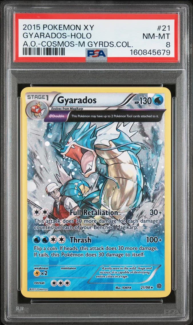 Gyarados-Holo, XY Ancient Origins, PSA 8