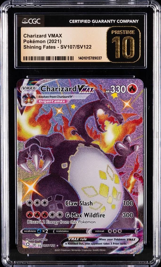 Charizard VMAX 2021, Shining Fates, CGC 10