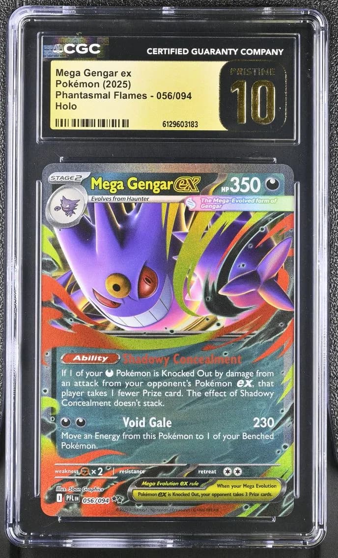 Mega Gengar ex, Phantasmal Flames, CGC 10