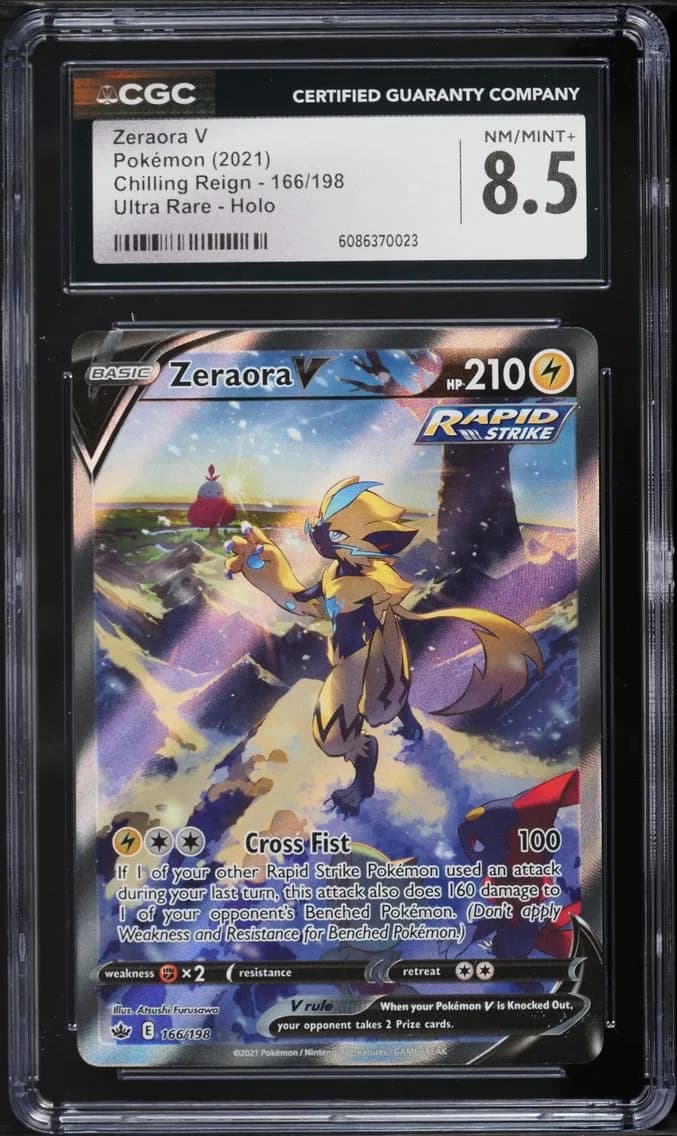 Zeraora V, Chilling Reign, CGC 8.5