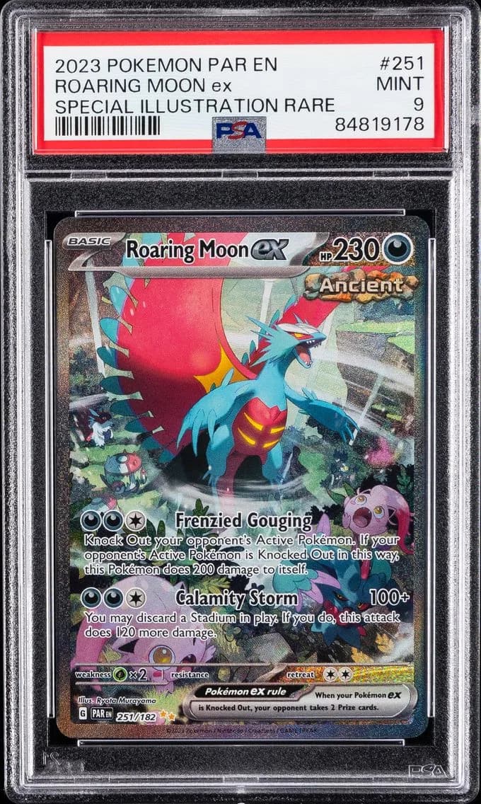 Roaring Moon EX, Paradox Rift, PSA 9