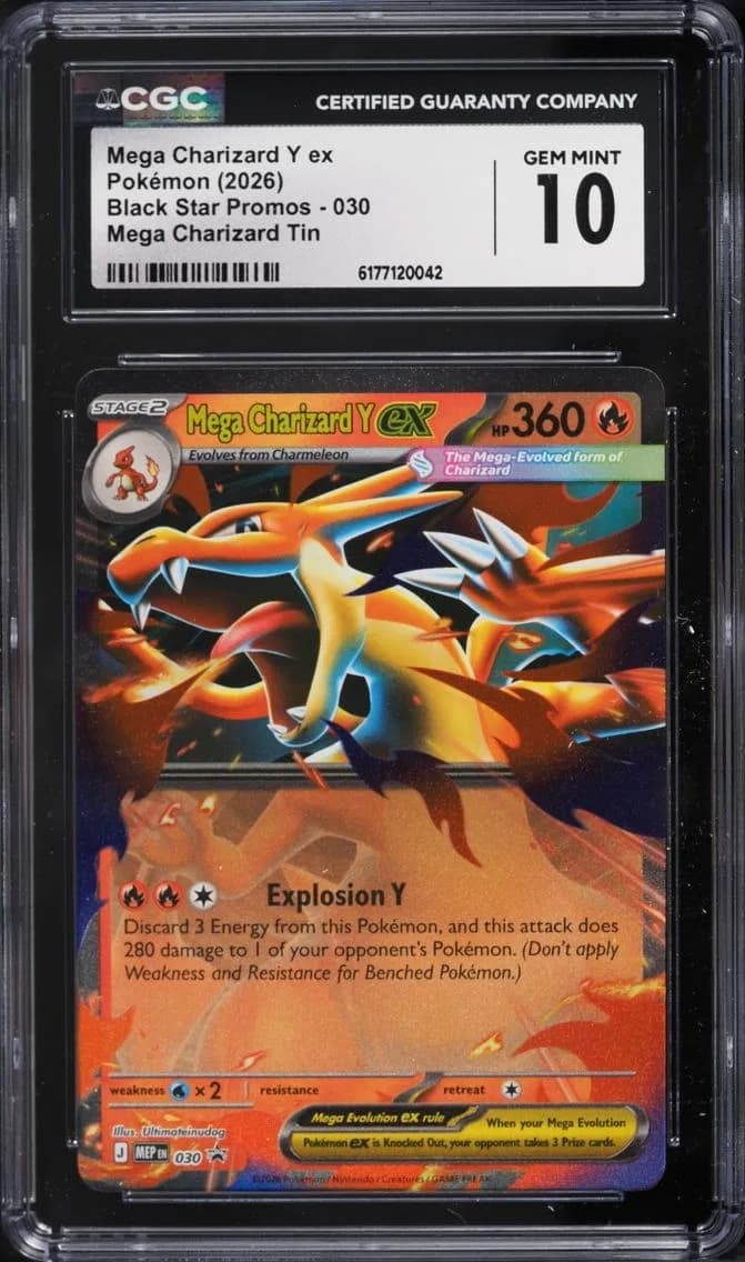 Y Ex, Black Star Promos - Mega Evolution MEP EN, CGC 10