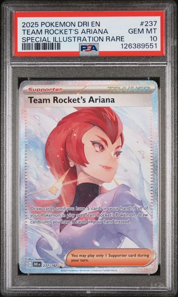 Team Rocket's Ariana, Destined Rivals, PSA 10