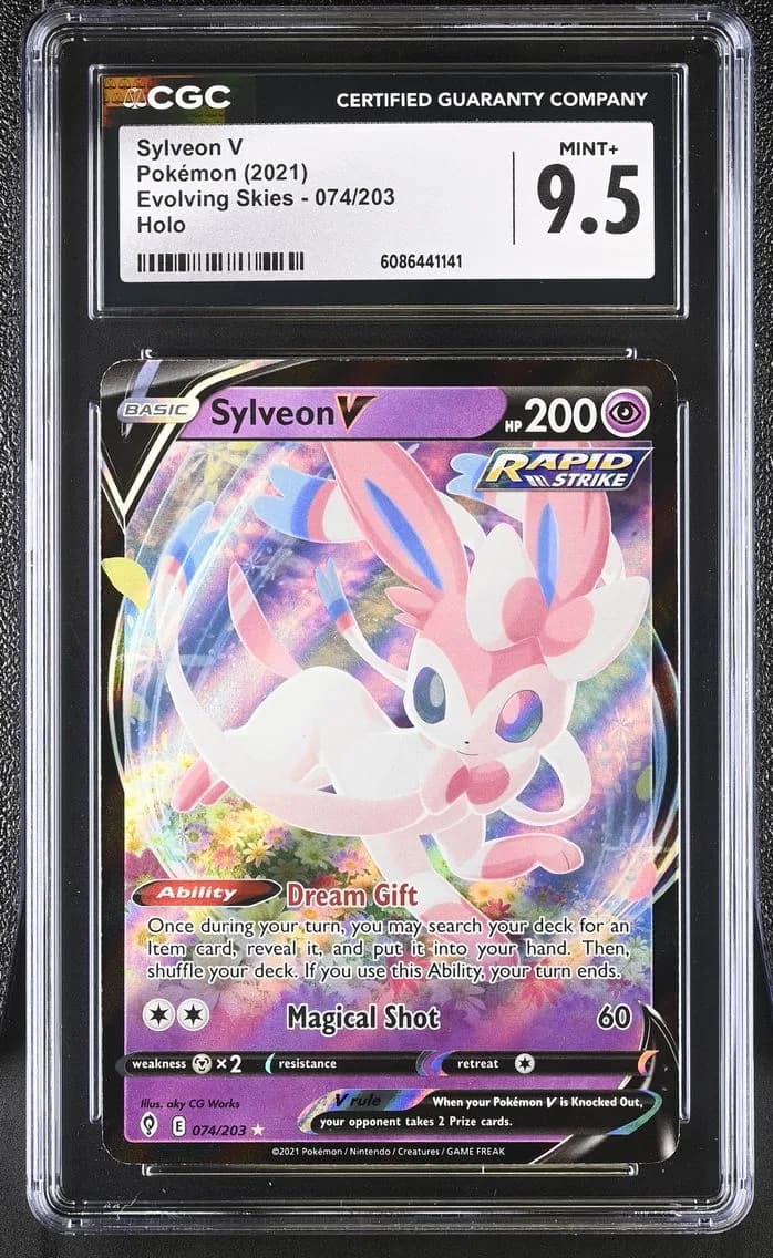 Sylveon V, Evolving Skies, CGC 9.5