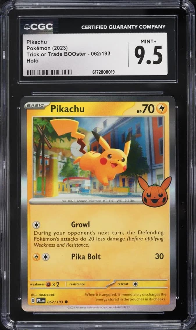 Pikachu, Trick or Trade BOOster (2023), CGC 9.5