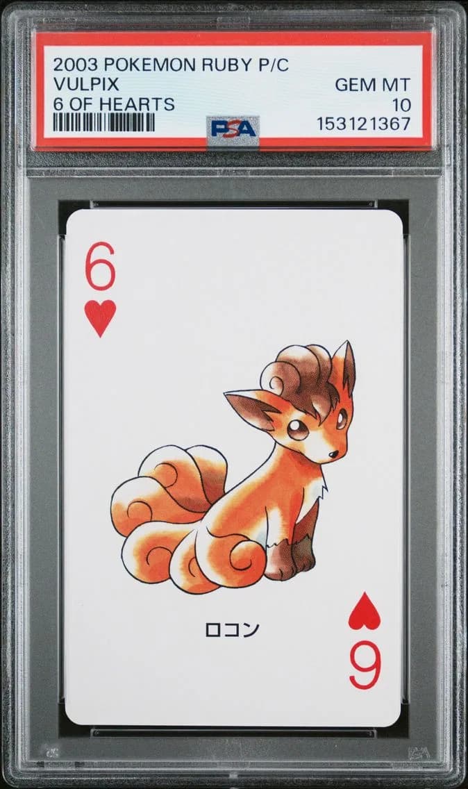 Vulpix, Ruby Version Playing Cards, PSA 10