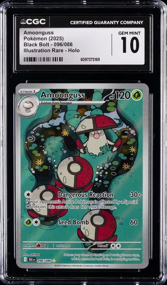 Amoonguss, Black Bolt, CGC 10