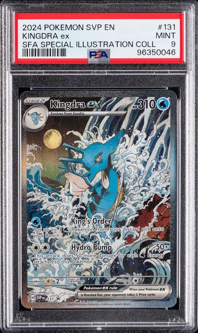 Kingdra EX, SV Black Star Promo, PSA 9