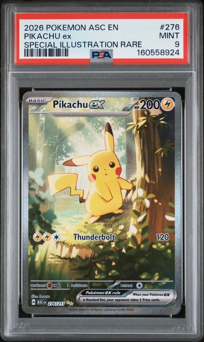 Pikachu EX, Ascended Heroes, PSA 9