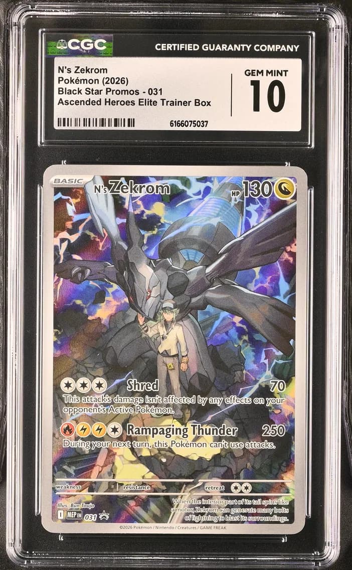 N's Zekrom, Black Star Promos - Mega Evolution MEP EN, CGC 10