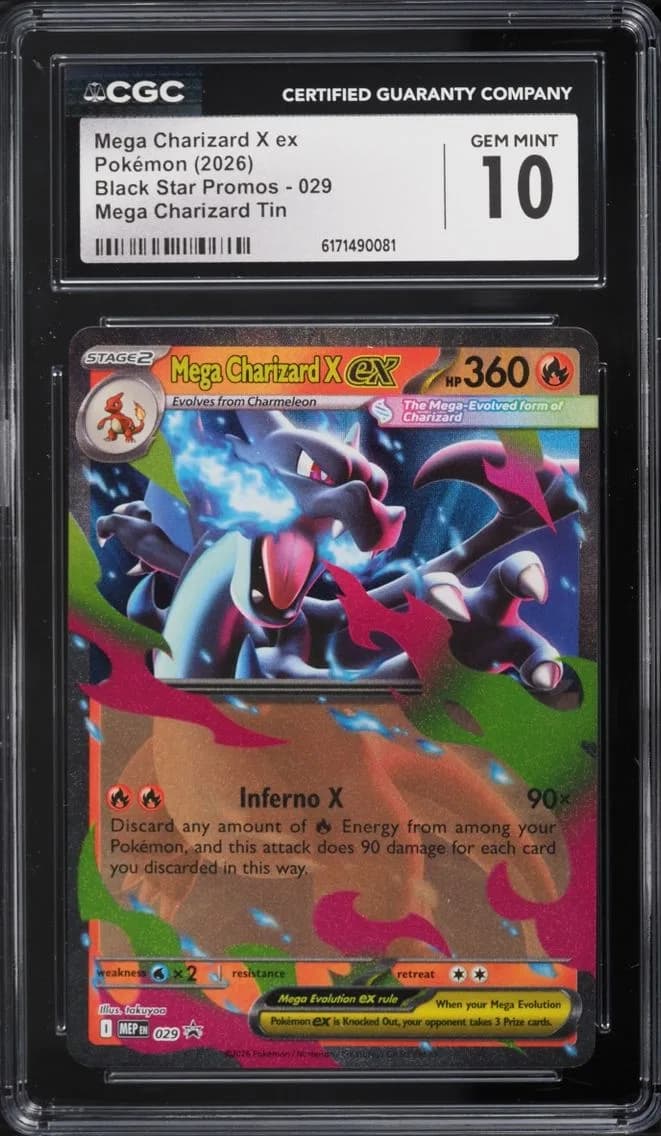 X Ex, Black Star Promos - Mega Evolution MEP EN, CGC 10