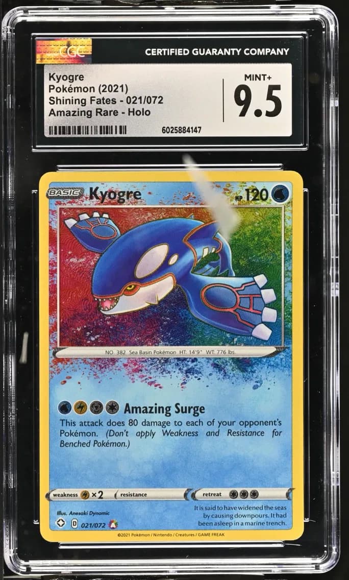 Kyogre, Shining Fates, CGC 9.5