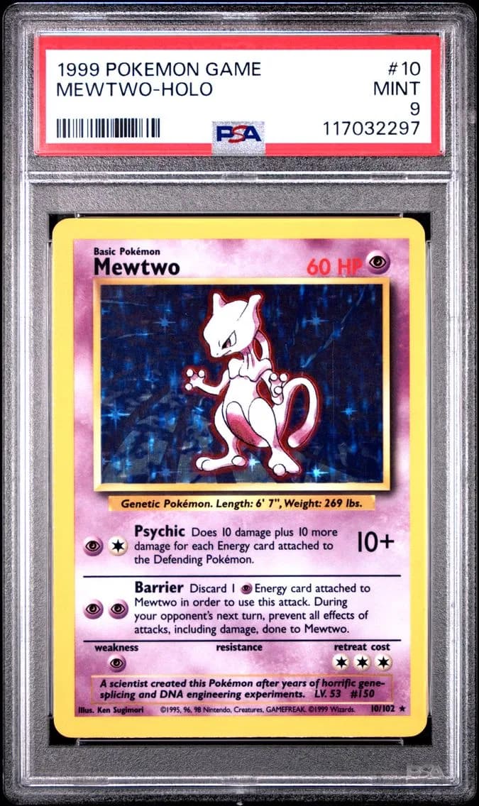 Mewtwo-Holo, Game, PSA 9