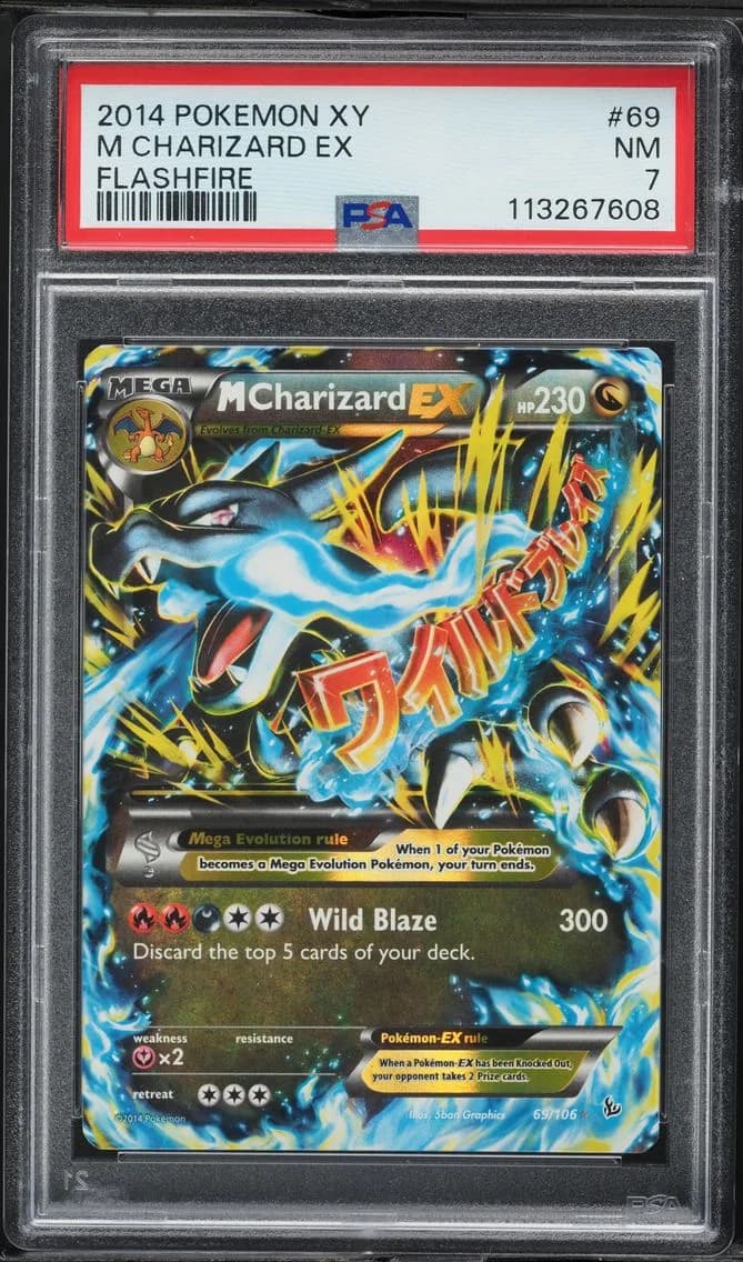 M Charizard EX, XY Flashfire, PSA 7