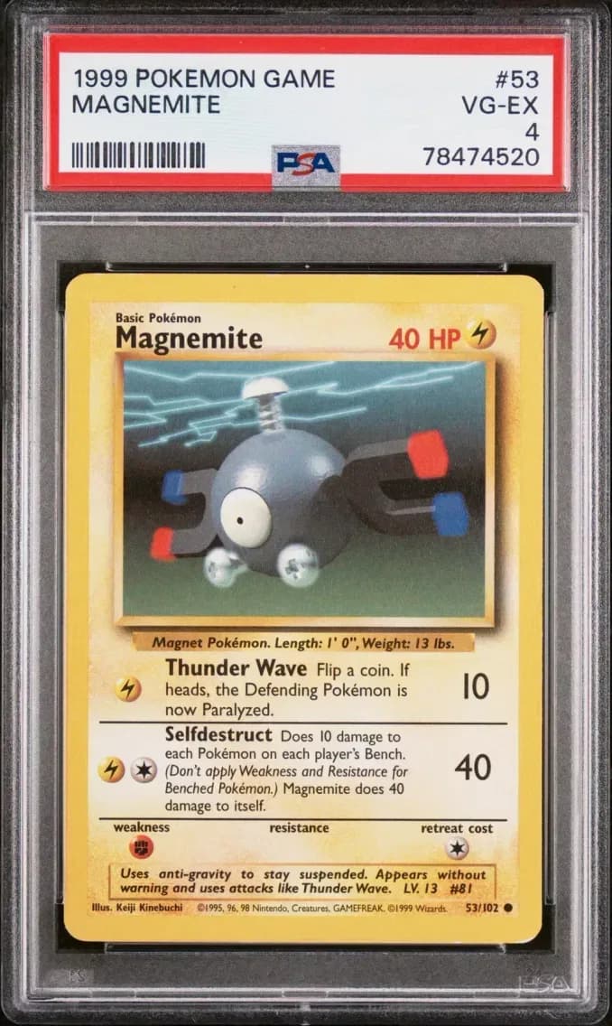 Magnemite, Game, PSA 4
