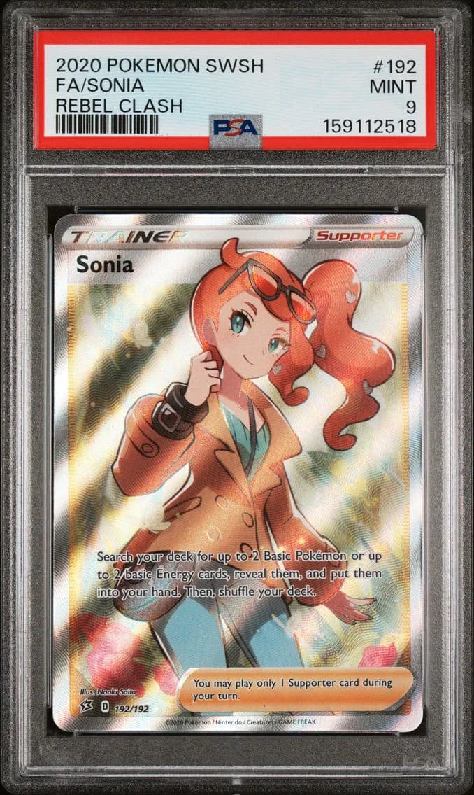 Sonia, Sword & Shield Rebel Clash, PSA 9