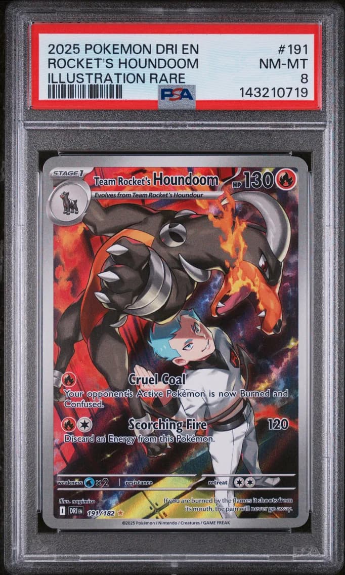 Team Rocket's Houndoom, Destined Rivals, PSA 8