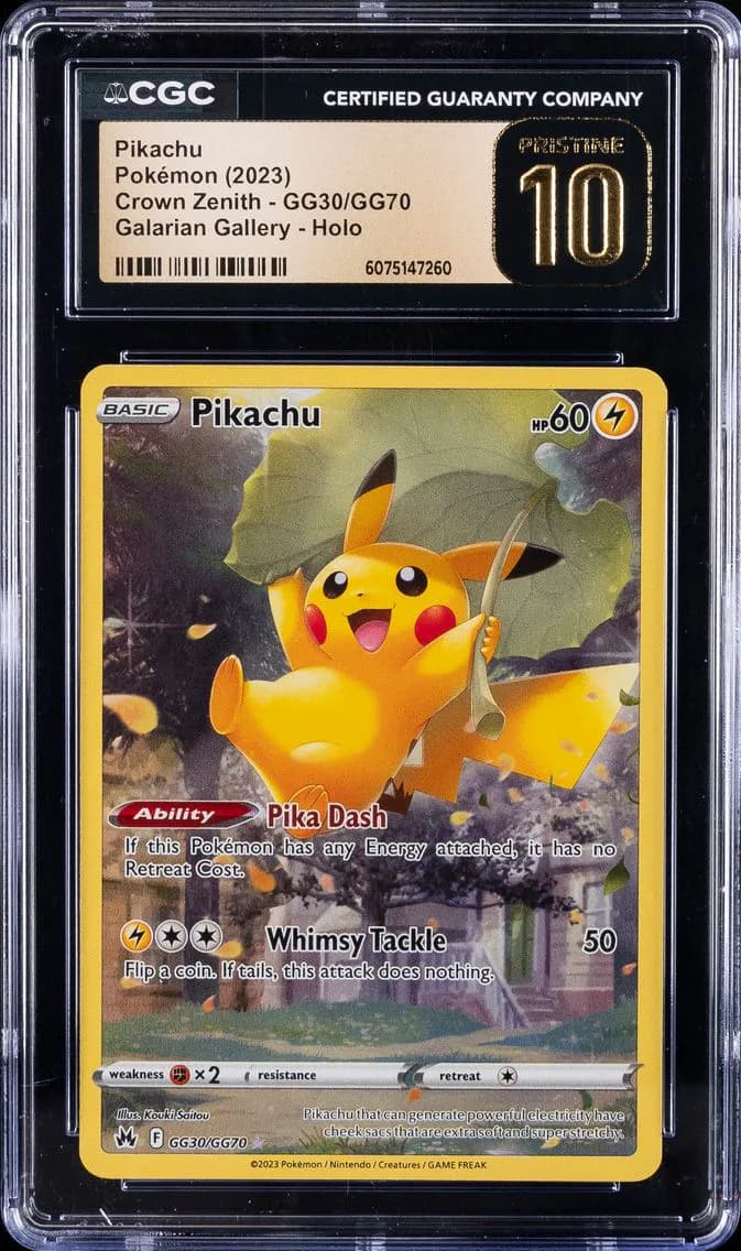 Pikachu, Crown Zenith, CGC 10