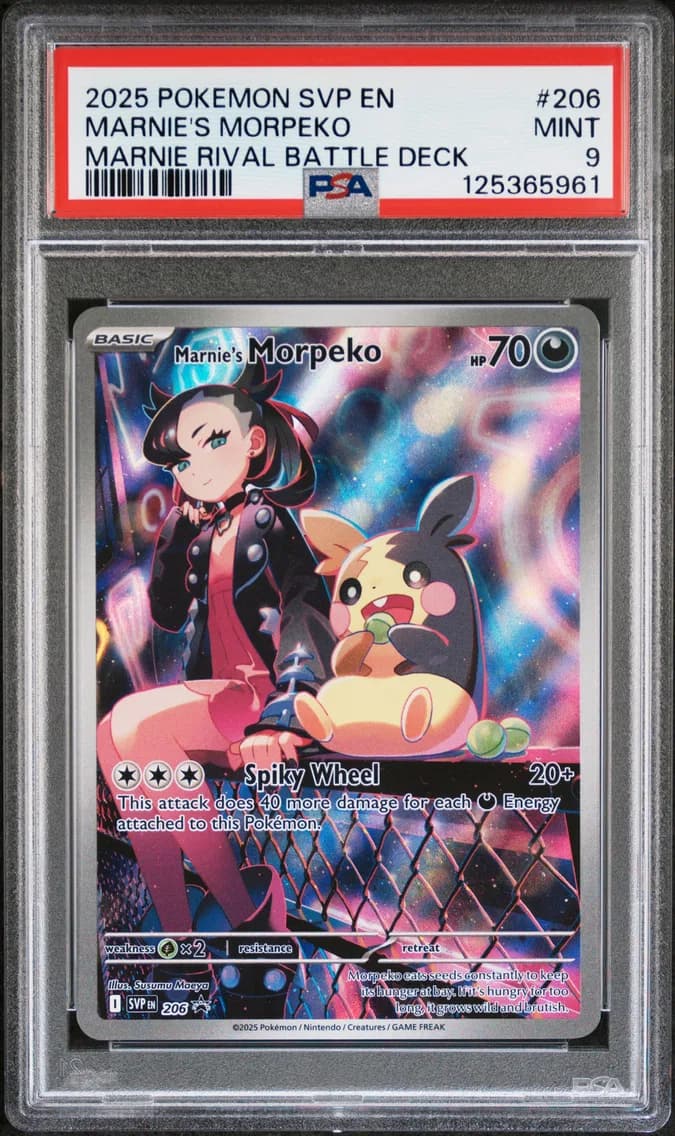 Marnie's Morpeko, SV Black Star Promo, PSA 9