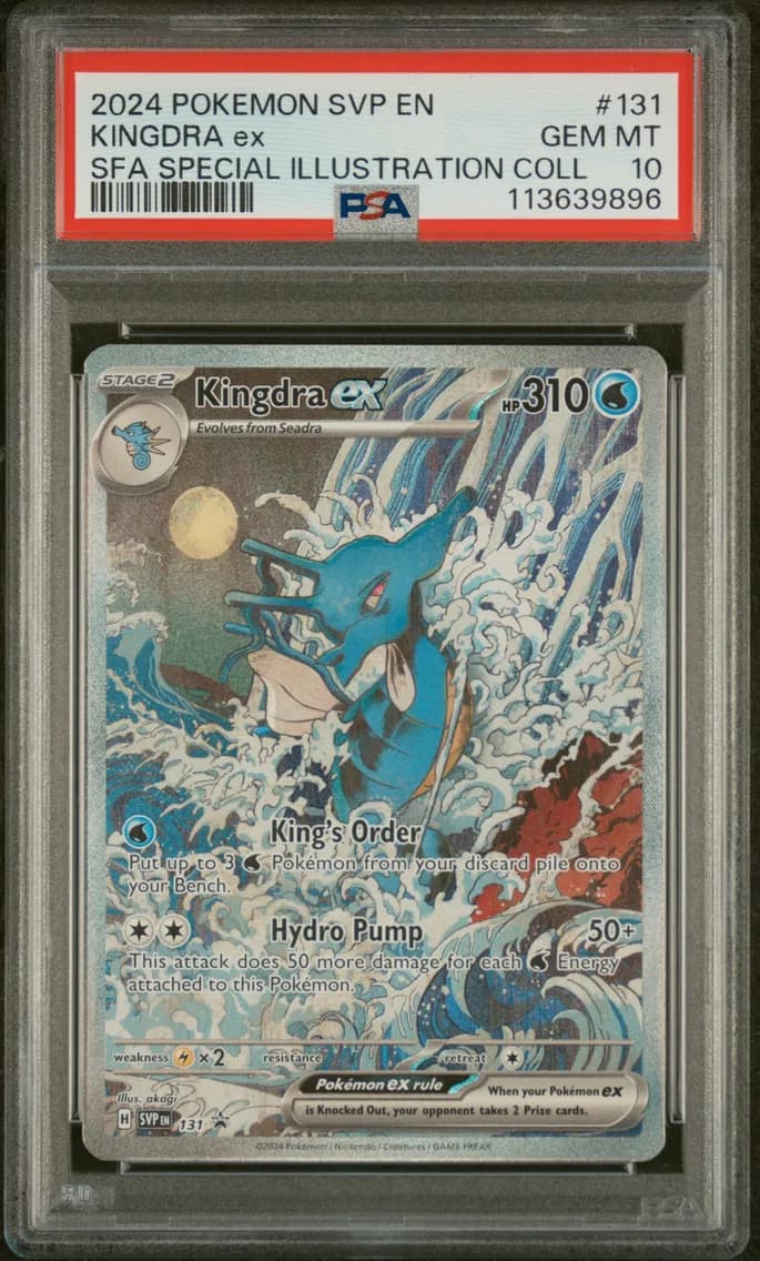Kingdra EX, SV Black Star Promo, PSA 10