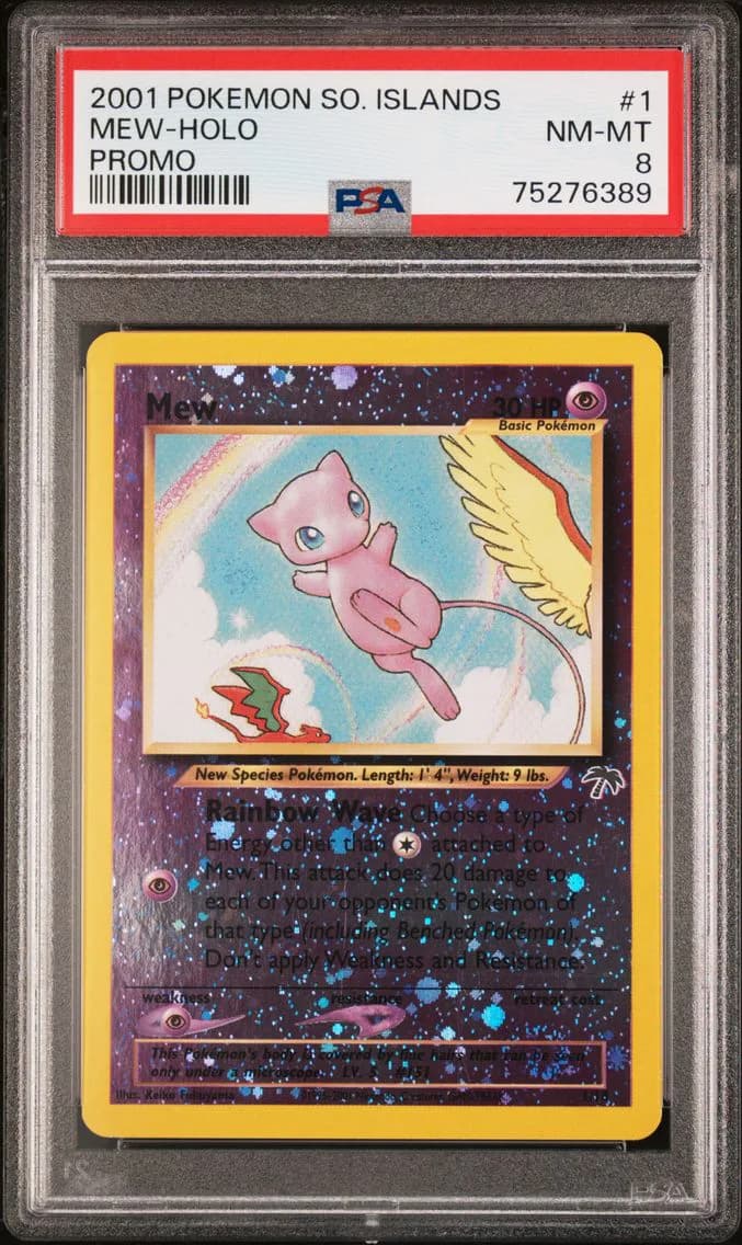 Mew-Holo, Southern Islands Promo, PSA 8