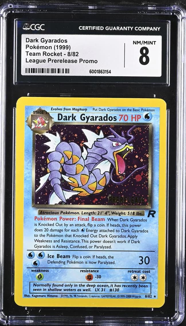 Dark Gyarados, Team Rocket - Unlimited, CGC 8