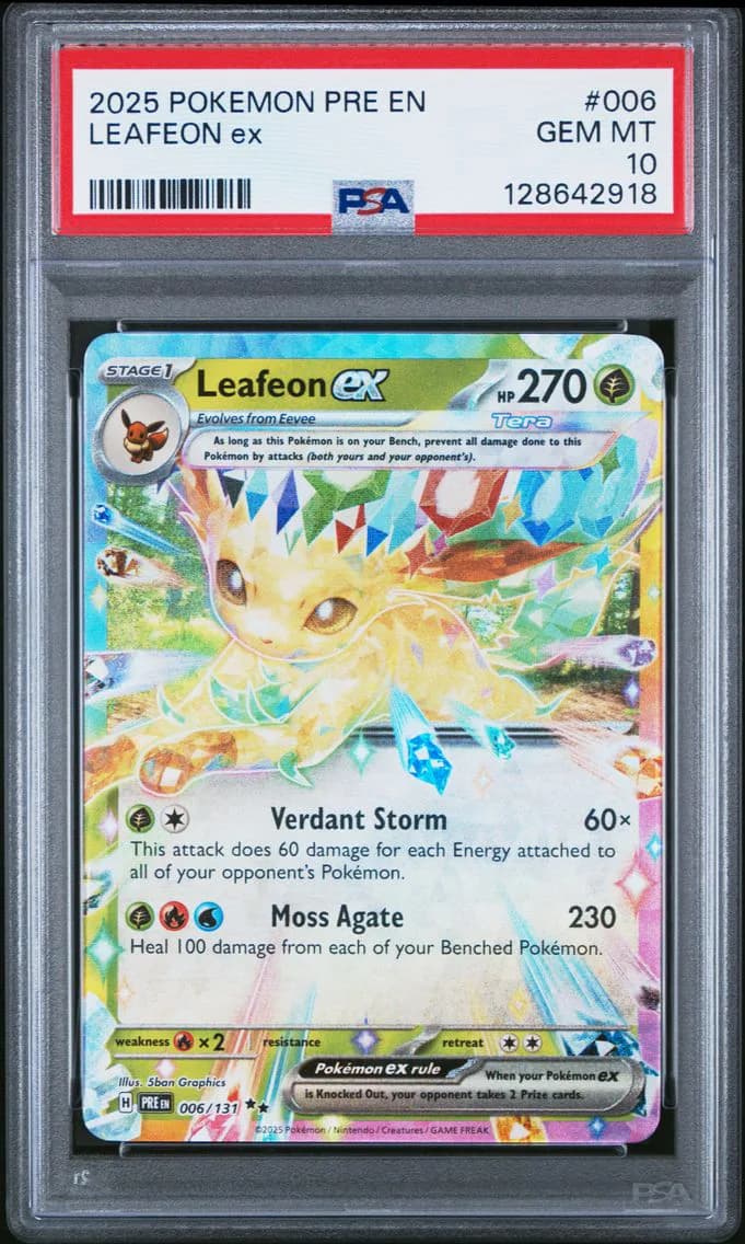 Leafeon EX, Prismatic Evolutions, PSA 10
