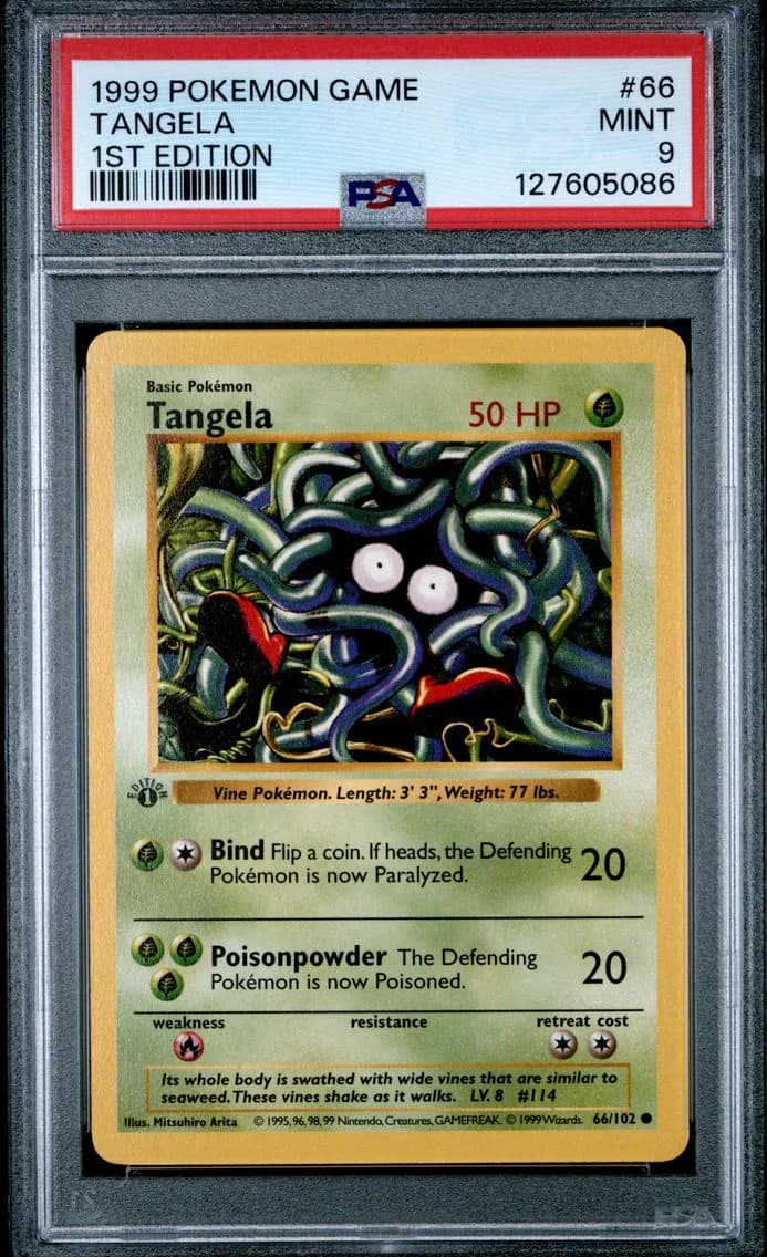 Tangela 1st Edition, Game, PSA 9