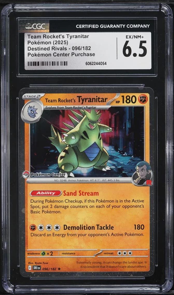 Team Rocket's Tyranitar, Destined Rivals, CGC 6.5