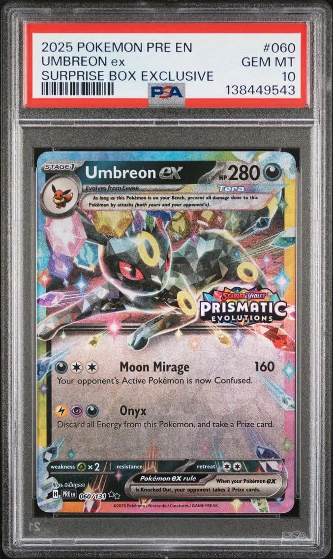 Umbreon EX, Prismatic Evolutions, PSA 10