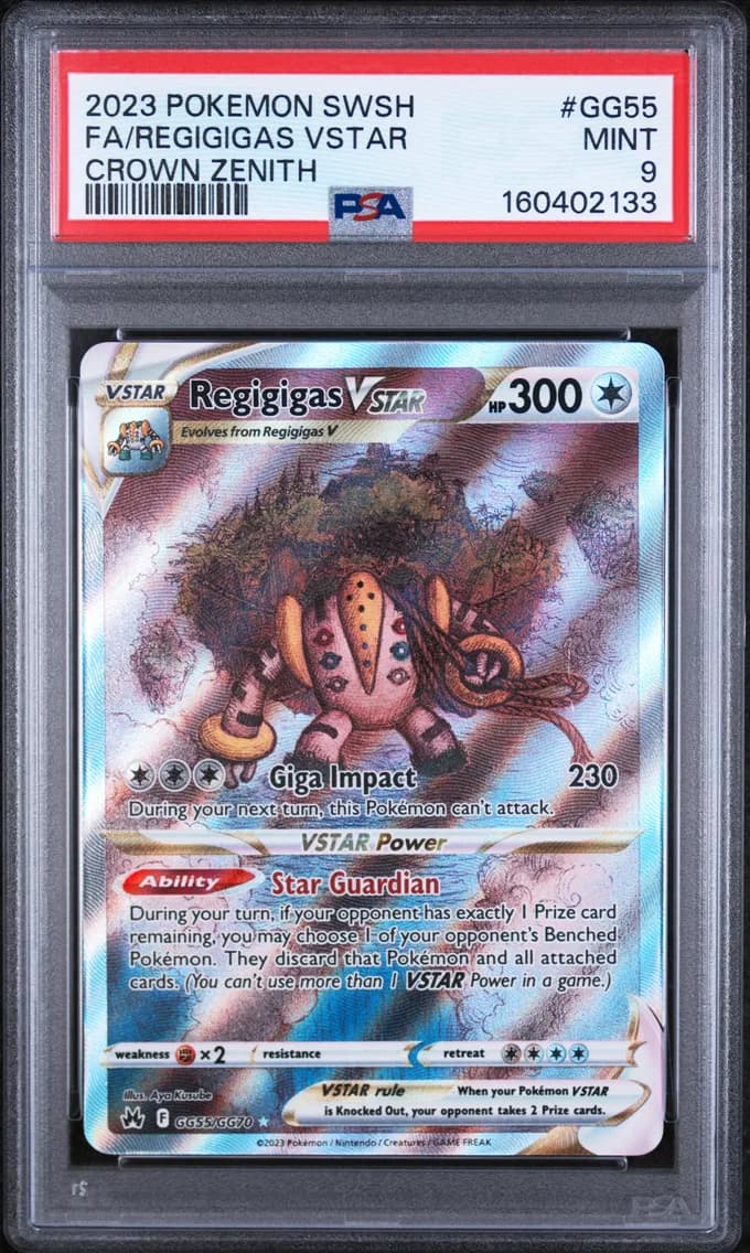 Regigigas VSTAR, Sword and Shield Crown Zenith, PSA 9