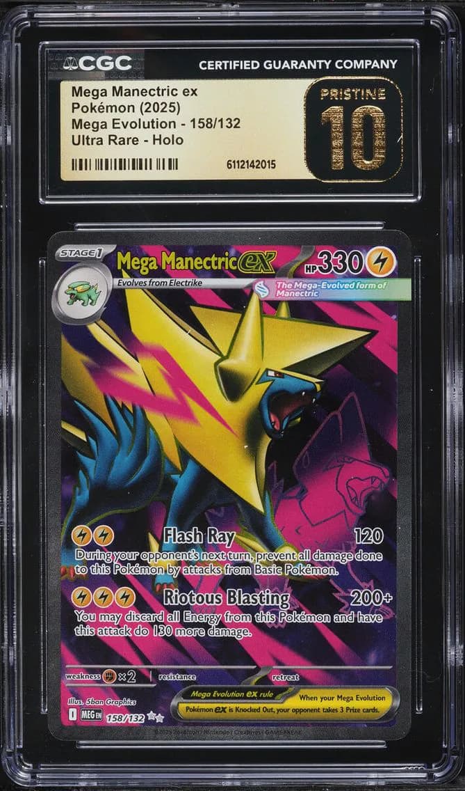 Manectric Ex, Mega Evolution, CGC 10