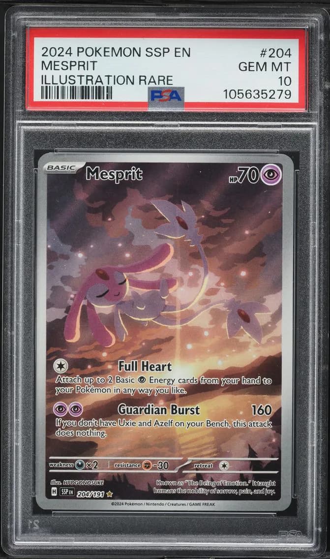 Mesprit, Surging Sparks, PSA 10