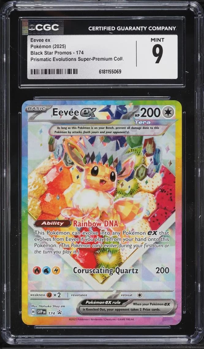 Eevee EX, Black Star Promos - Scarlet & Violet SVP EN, CGC 9