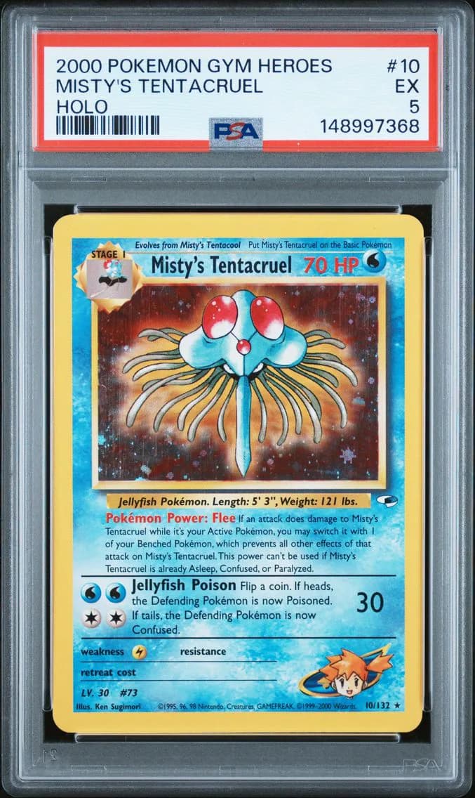 Misty'S Tentacruel, Gym Heroes, PSA 5