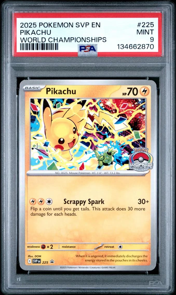Pikachu, SV Black Star Promo, PSA 9