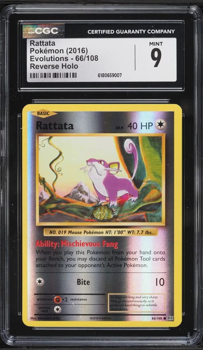 Rattata, Evolutions, CGC 9